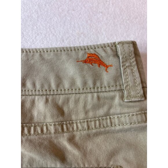 Tommy Bahama Mens Khaki Cotton Straight Leg Pants Size 35x30 - Picture 13 of 14